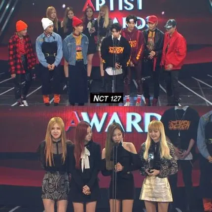 NCT 127 dan BLACKPINK dapat award © Istimewa