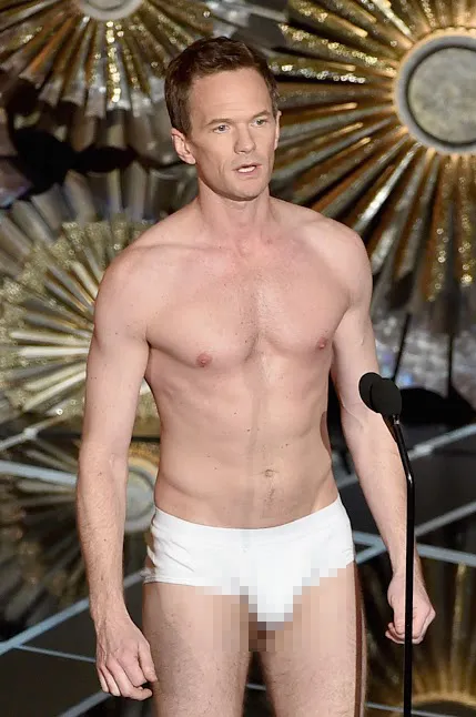 Neil Patrick Harris yang nekat setengah telanjang di Oscars 2015/©AFP