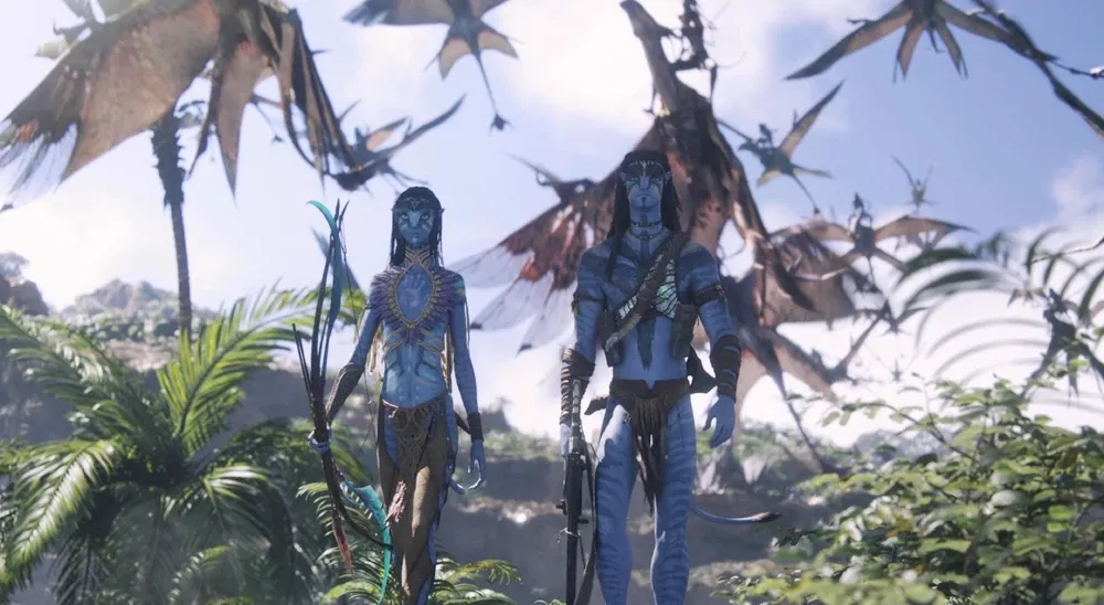 Keluarga Sully begitu kompak dan saling support satu sama lain di film AVATAR: FIRE AND ASH. (cr: Lightstorm Entertainment)