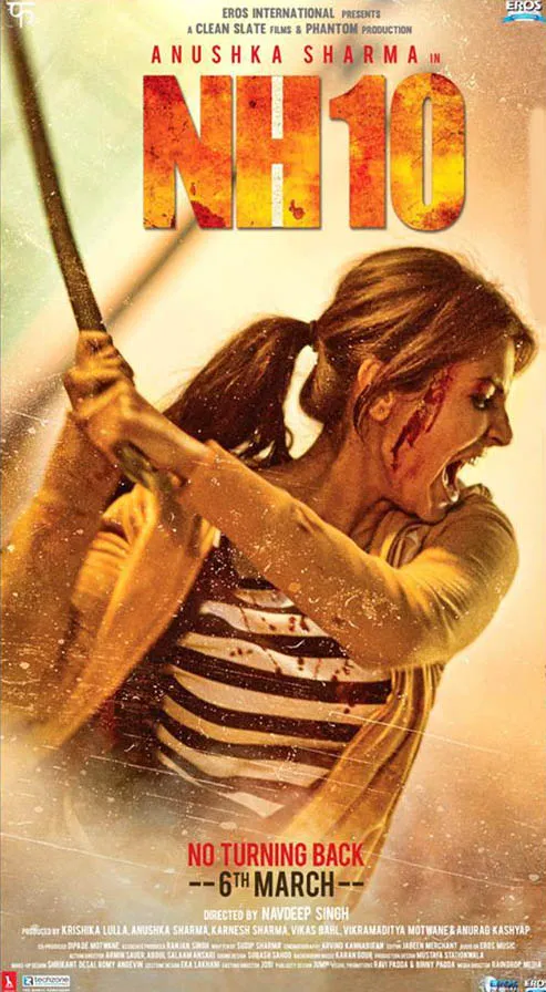 Anushka Sharma dalam poster film 'NH10' @filmibeat.com