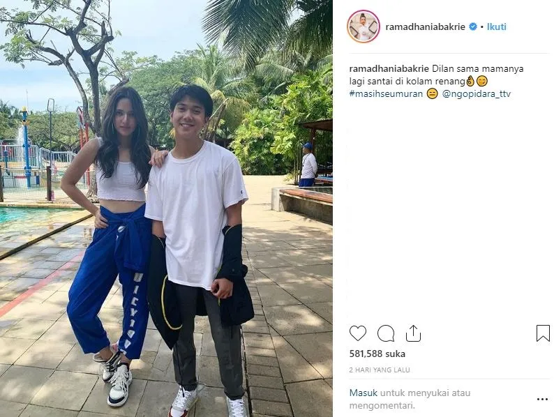 Nia Ramadhani unggah foto bareng Iqbaal Ramadhan (credit: Instagram.com/ramadhaniabakrie)