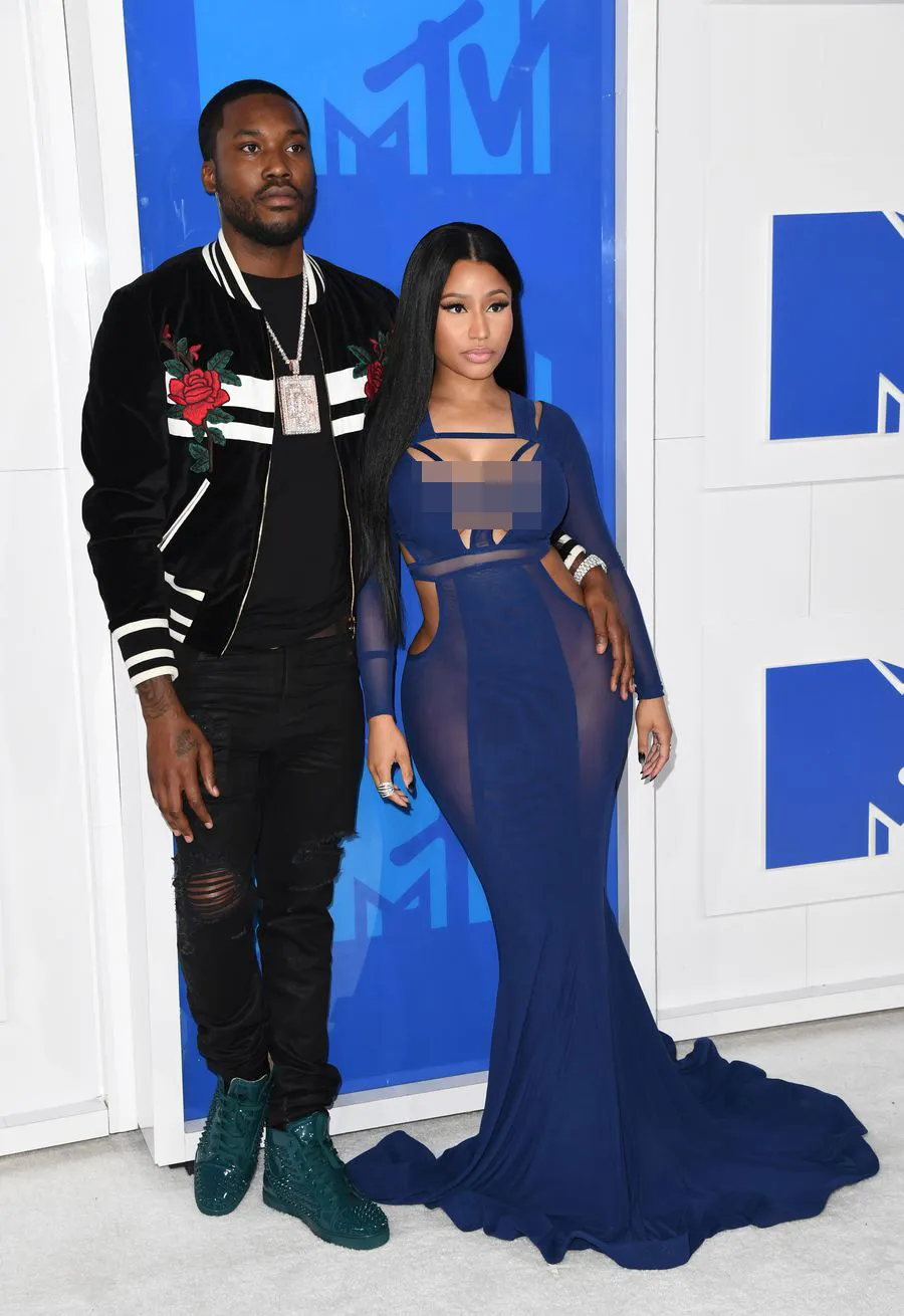 Nicki Minaj ditemani Meek Mill di red carpet VMA 2016/©AFP