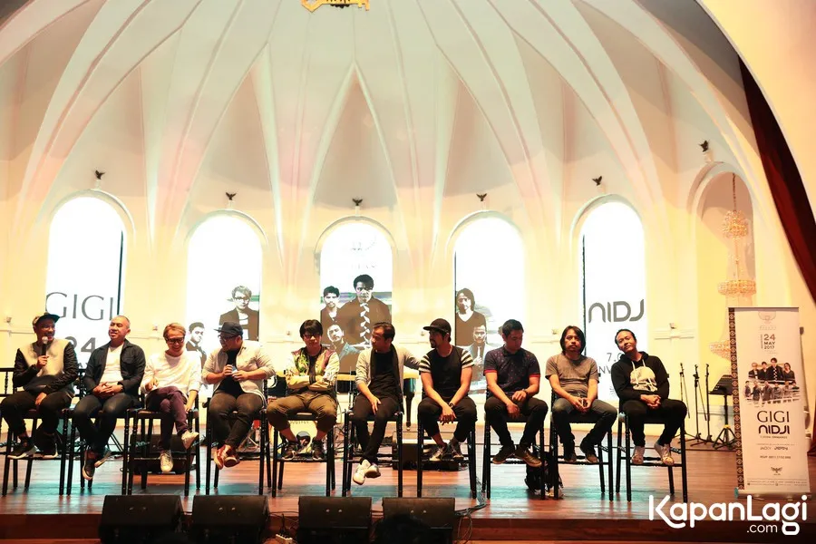 Nidji dan Gigi akan berkolaborasi dalam konser © KapanLagi.com®/Muhammad Akrom Sukarya