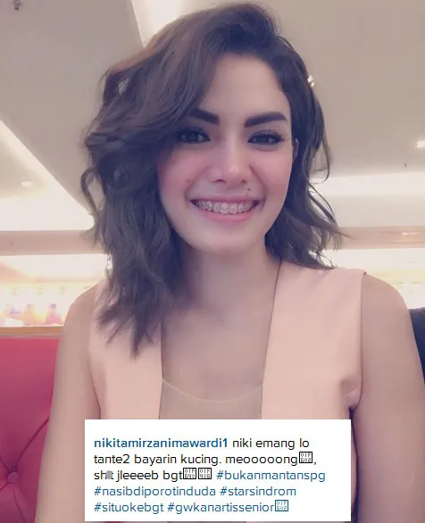 Nikita Mirzani yang curhat setelah menghapus foto Samuel Rizal di Instagramnya. ©Instagram/nikitamirzanimawardi1