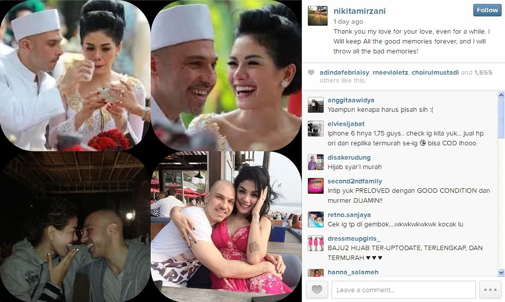 Nikita Mirzani Official Instagram