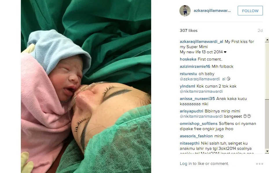 Anak Kedua Nikita Sudah Dibuatkan Instagram © Instagram azkaraqillamawardi_al