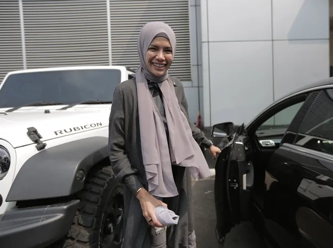 Nikita tidak takut akan ancaman dari pihak keluarga Dipo Latief. © KapanLagi.com/Budy Santoso 