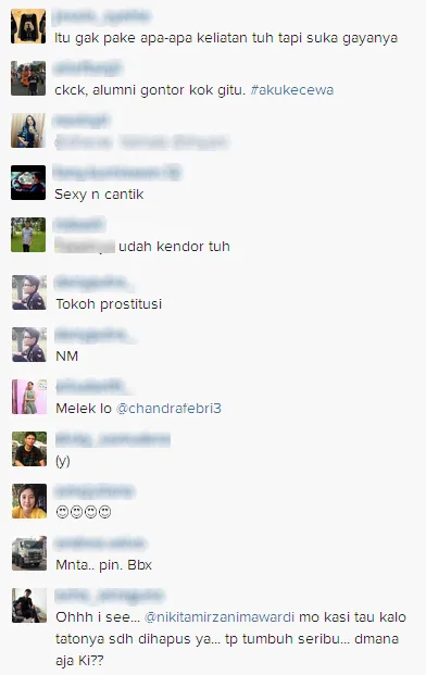 Komentar netizen mengenai postingan Niki / © Instagram