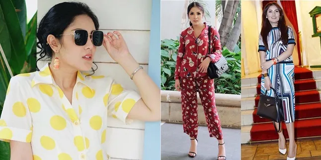 Nindy memiliki koleksi anting yakult seharga rp 100 ribu (foto kiri) hingga tas hermes (foto paing kanan). cr: instagram.com/nindyparasadyharsono+nindy.ootd