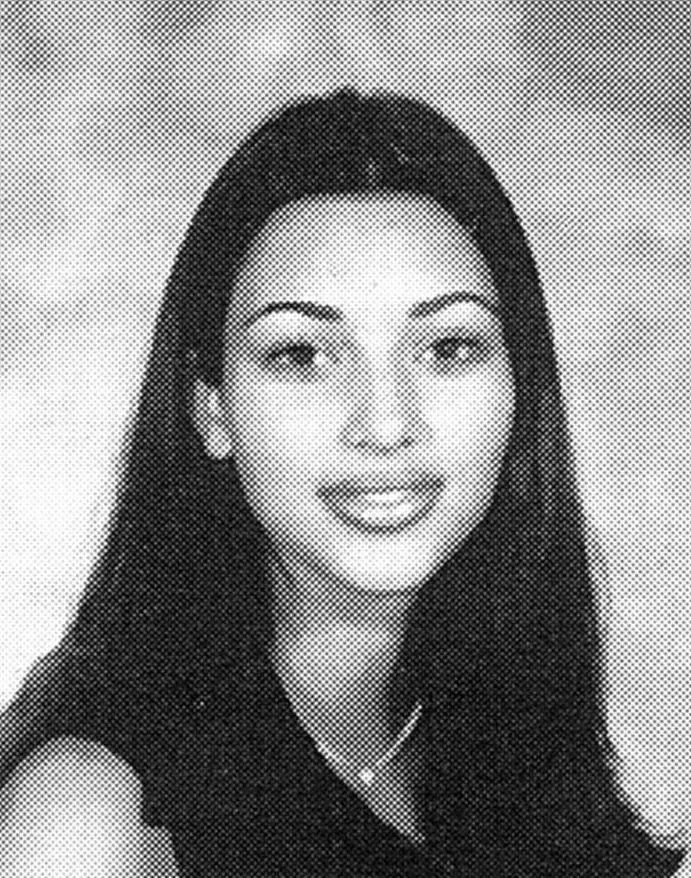 Kim Kardashian ketika muda. Credit: The Sun