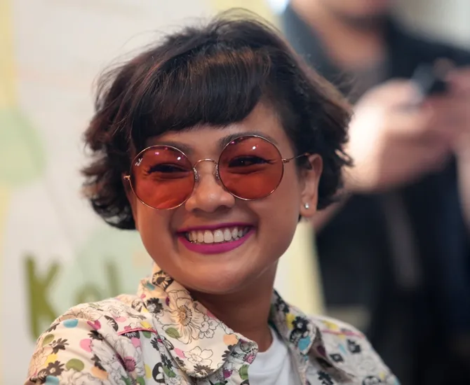 Nirina bicara tentang karakter dan penampilan Emak yang lebih kekinian. © KapanLagi.com/Muhammad Akrom Sukarya