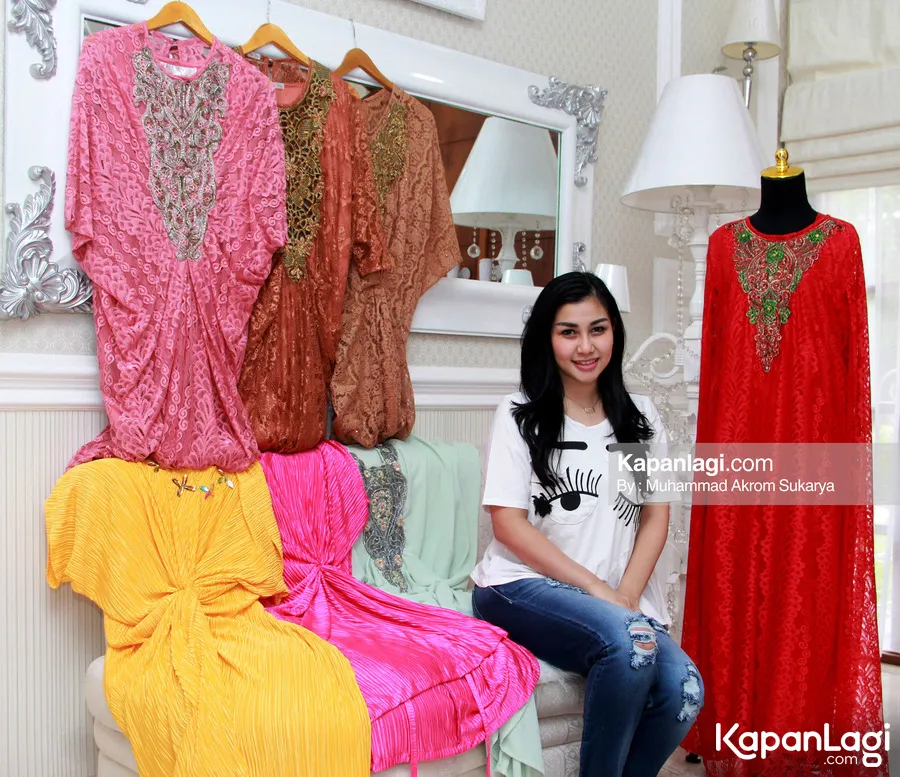 Nisya Ahmad membangun bisnis kaftan. ©KapanLagi.com/Muhammad Akrom Sukarya