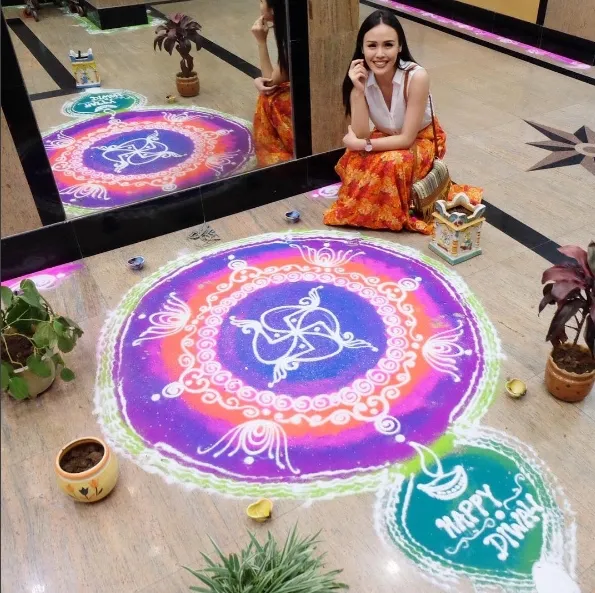 Nita baru pertama kali ini rayakan Diwali di India ©instagram/nitasofiani