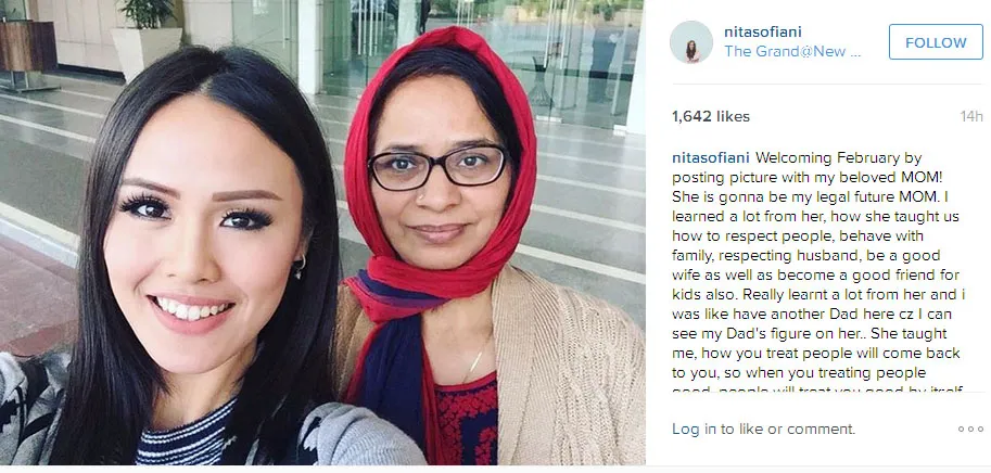 Nita mengajak Krishna Rana selfie saat keduanya pergi bareng © Instagram.com/nitasofiani