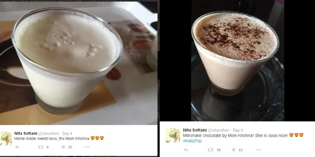Sebelum mango shake, dua resep minuman ini sudah mencuri hati Nita © Twitter.com/nitasofiani