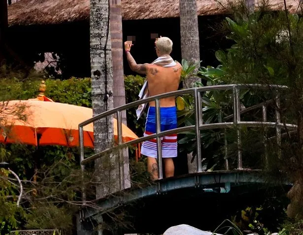 Justin Bieber juga meneriakkan kata yang terdengar seperti f-word © via Mirror