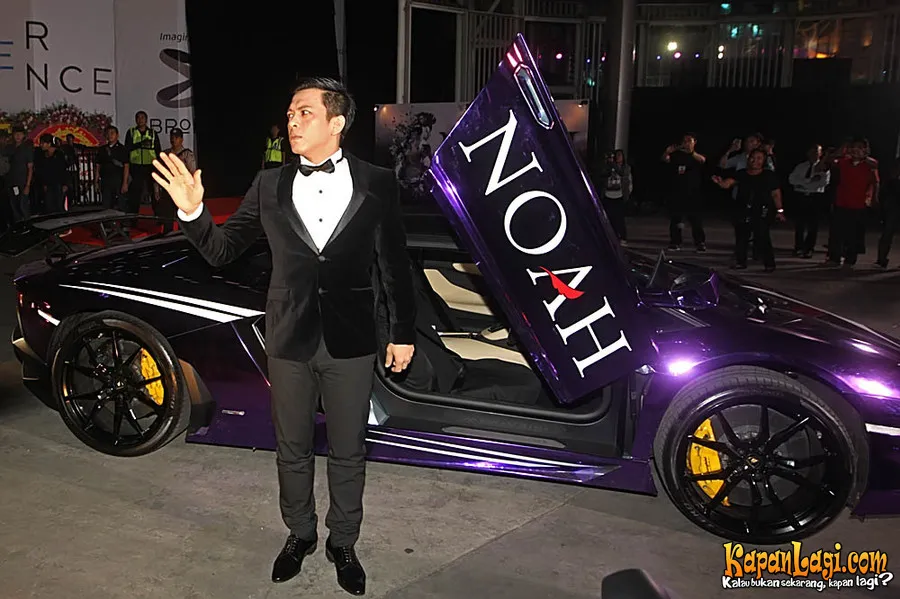 NOAH hadiri premiere film menggunakan lamboghini | Foto: Bambang E Ros