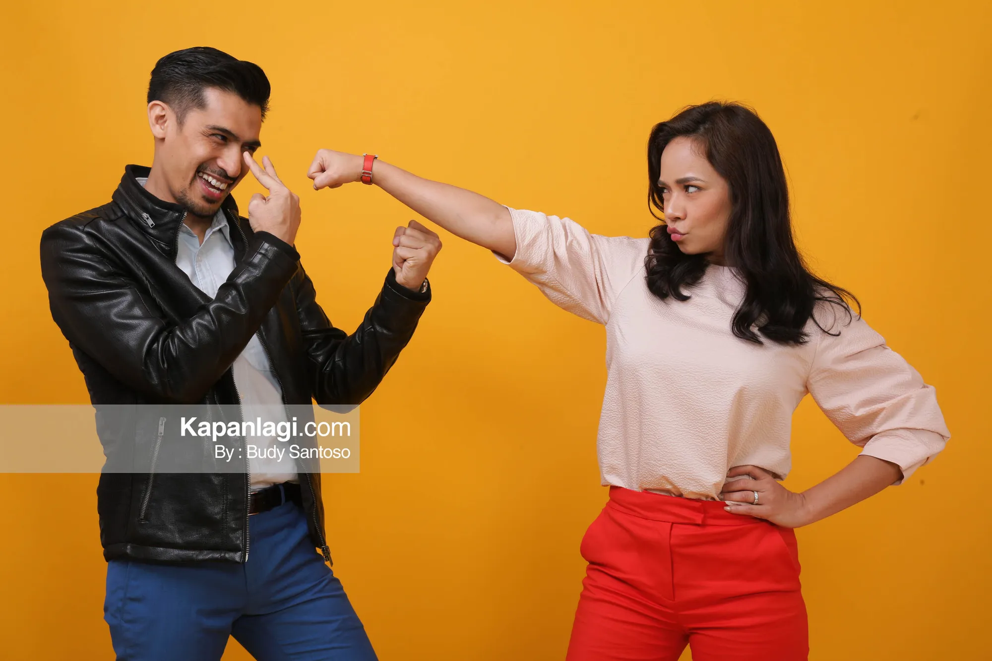 Nora Danish & Ashraf Muslim © Kapanlagi/Budy Santoso