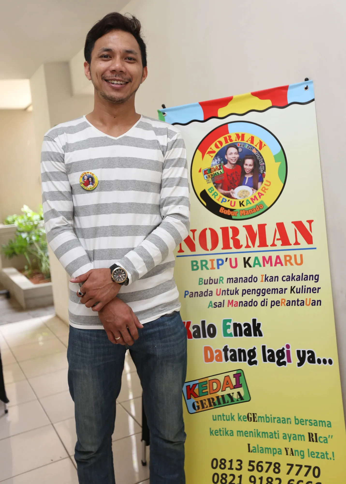 Norman cuek disebut bangkit dari bubur ©KapanLagi.com/Budy Santoso