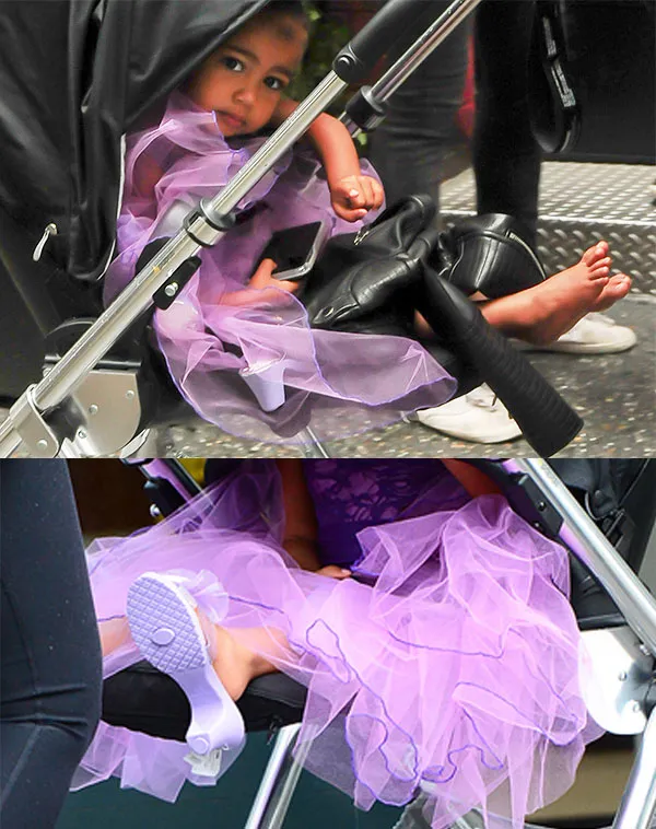 North West unyu pakai high heels 9 Splashnews.com