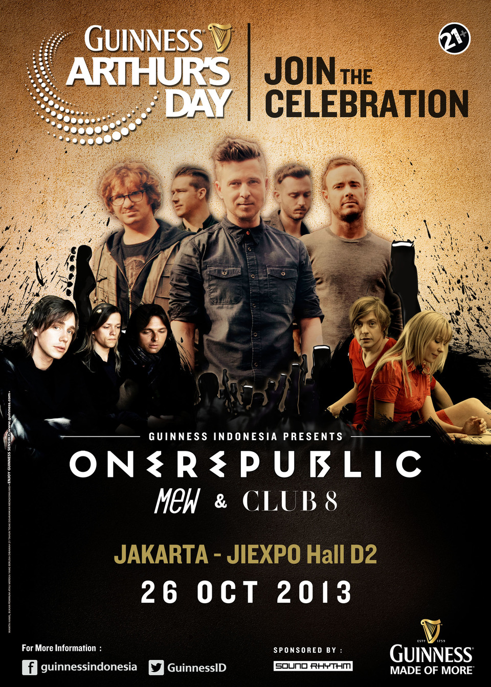 Клуб мене. ONEREPUBLIC Постер. Плакат ONEREPUBLIC.