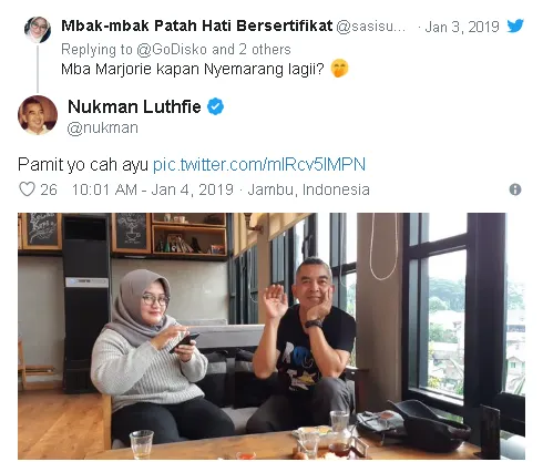 Postingan Pamit mendiang Nukman © twitter.com/nukman