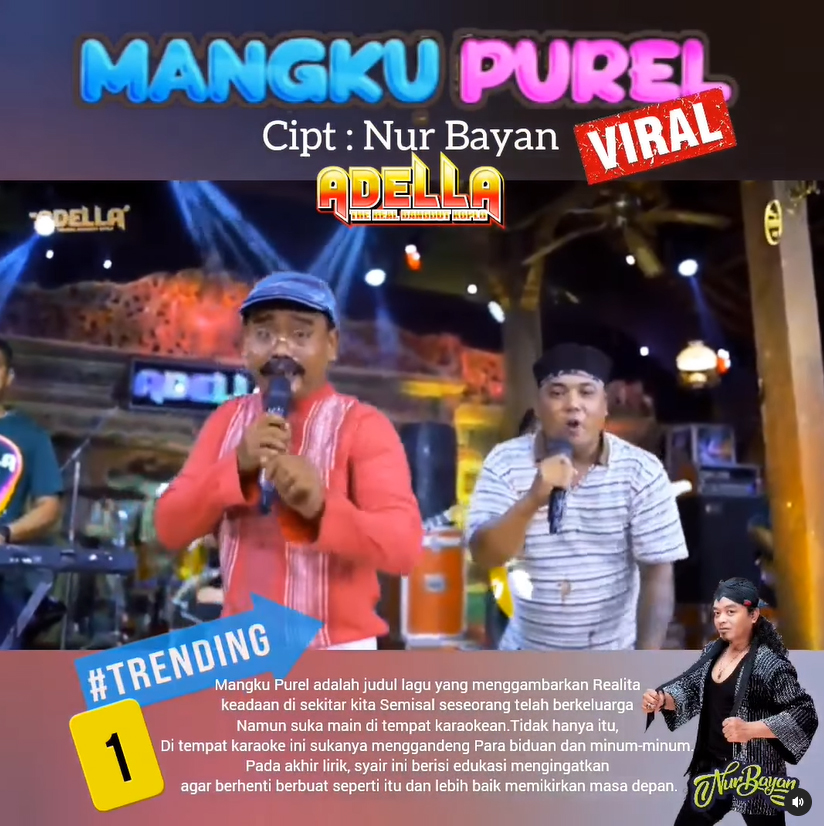 Nur Bayan Bangga Lagu Ciptaannya Mangku Purel Trending Nomor 1 Di Youtube 0423