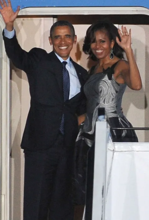 Barack Obama dan Michelle Obama @ fameflynet.com