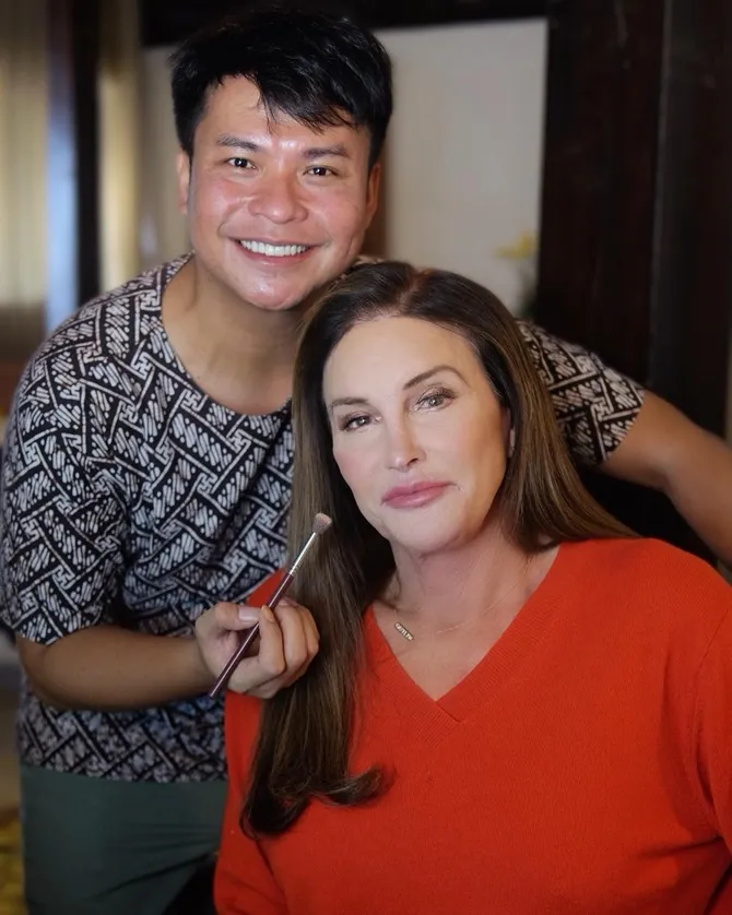 Ryan Ogilvy makeup-in Caitlyn Jenner (Credit: instagram.com/ryanogilvy)