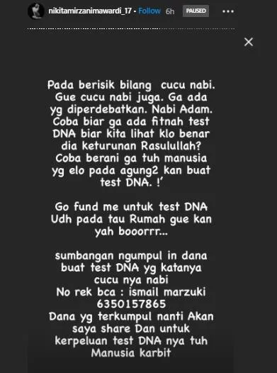 Instagram Nikita Mirzani