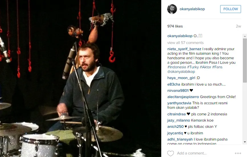 Okan diminta fans datang ke Indonesia. @instagram/okanyalabikop