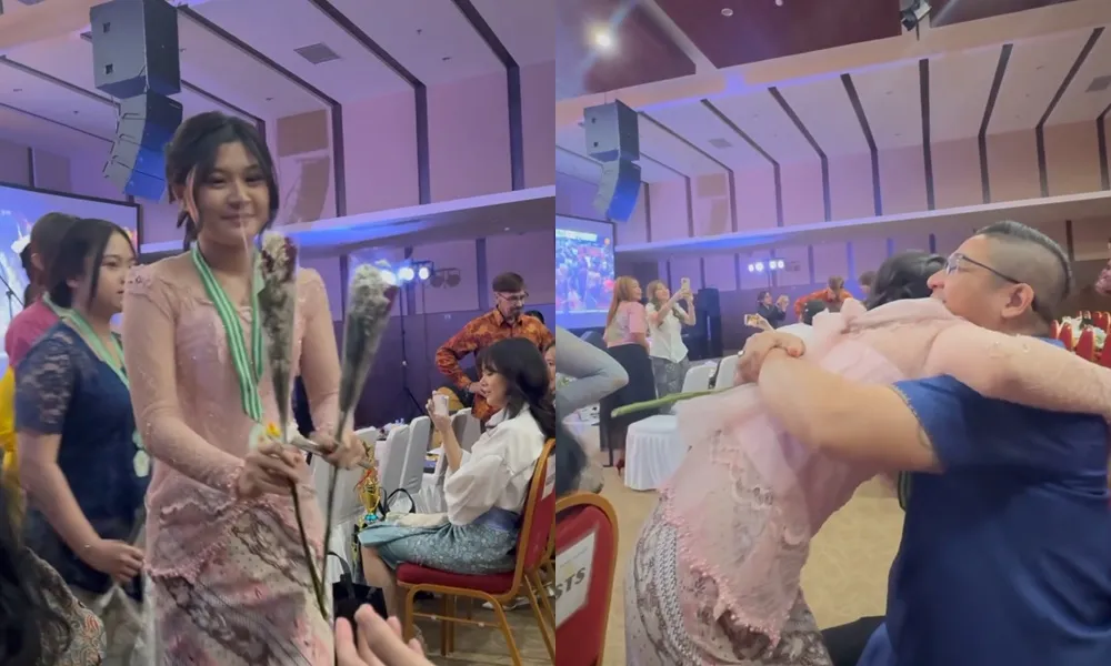 Okie Agustina dan Pasha Ungu di Wisuda Anak (Credit: Instagram/okieagustina_)