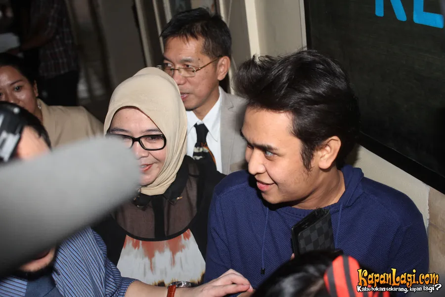 Olga Syahputra usai jalani pemeriksaan.