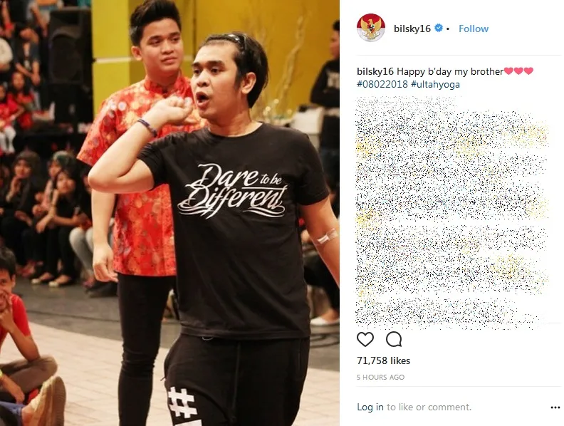 Billy Syahputra ucapkan selamat ulang tahun untuk mendiang kakaknya. Credit: via instagram.com/bilsky16