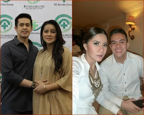 Suami Olla (Aufar) dan suami Cynthia (Erlangga) banyak yang menyebut mirip. ©KapanLagi.com®+instagram Cynthia Ramlan