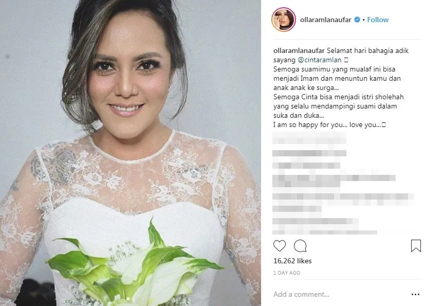 Olla Ramlan Turut Bahagia