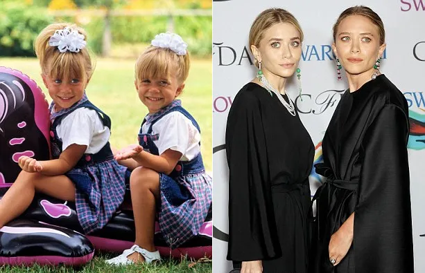 Si kembar Olsen dulu dan sekarang @ dailymail.co.uk