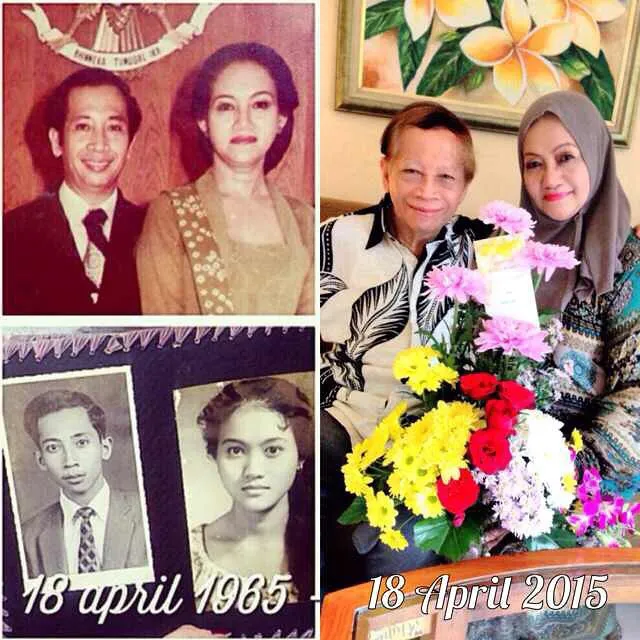 Kedua orangtua Maia Estianty yang dianggap merupakan asal muasal kecantikan ibunda Al, El, dan Dul itu. ©Instagram/MaiaEstiantyReal