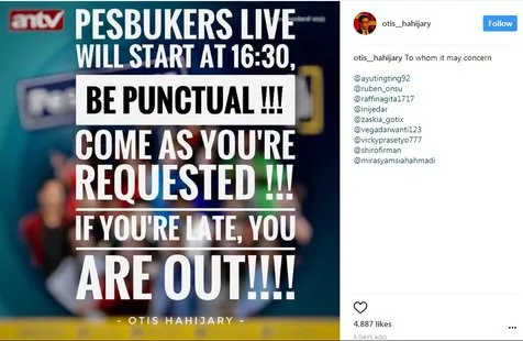 Postingan Direktur Otis 姆nstagram.com/otis_hahijary