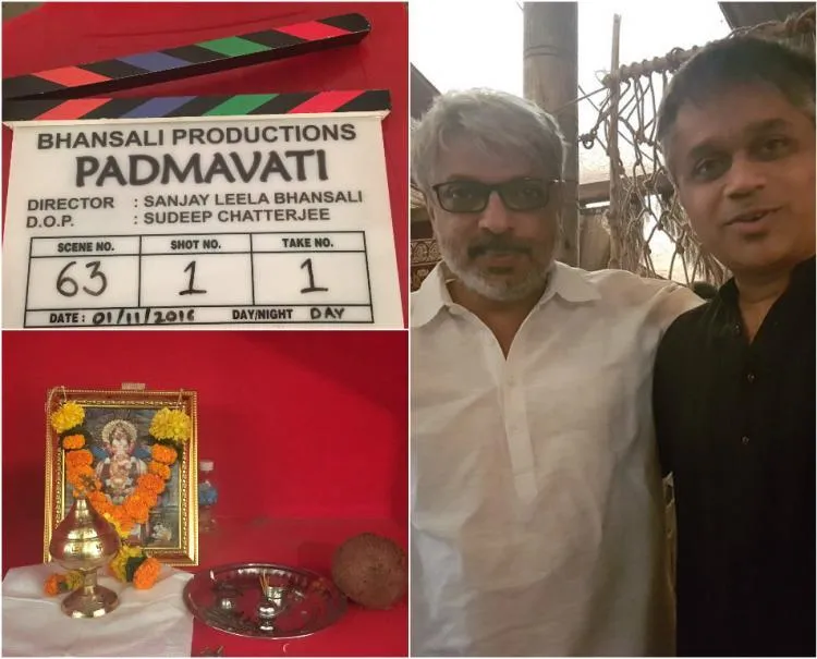 Kru film PADMAVATI yang disutradarai Sanjay Leela Bhansali (kiri) tewas di lokasi syuting ©pinkvilla