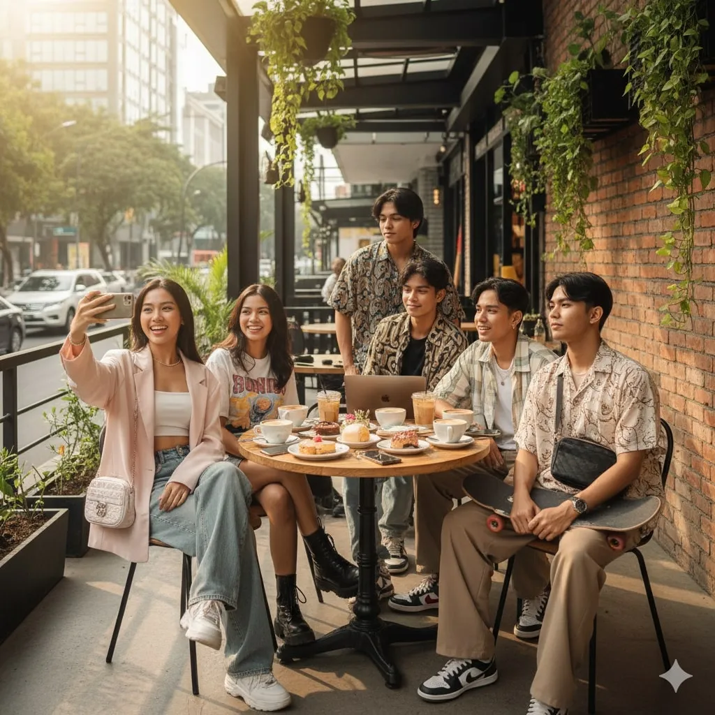 Perkembangan Bahasa Gaul Digital (c) Ilustrasi AI