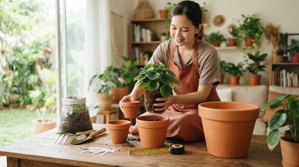 Cara Memilih Pot yang Tepat untuk Tanaman Indoor (AI Generated)