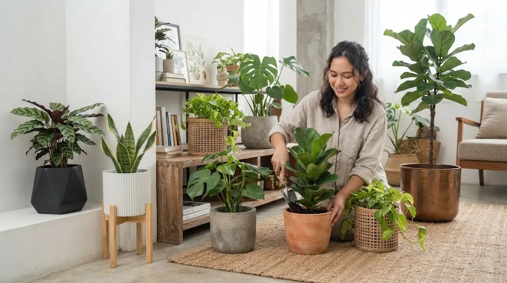 Cara Memilih Pot yang Tepat untuk Tanaman Indoor (AI Generated)