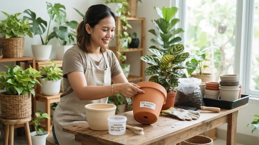 Cara Memilih Pot yang Tepat untuk Tanaman Indoor (AI Generated)
