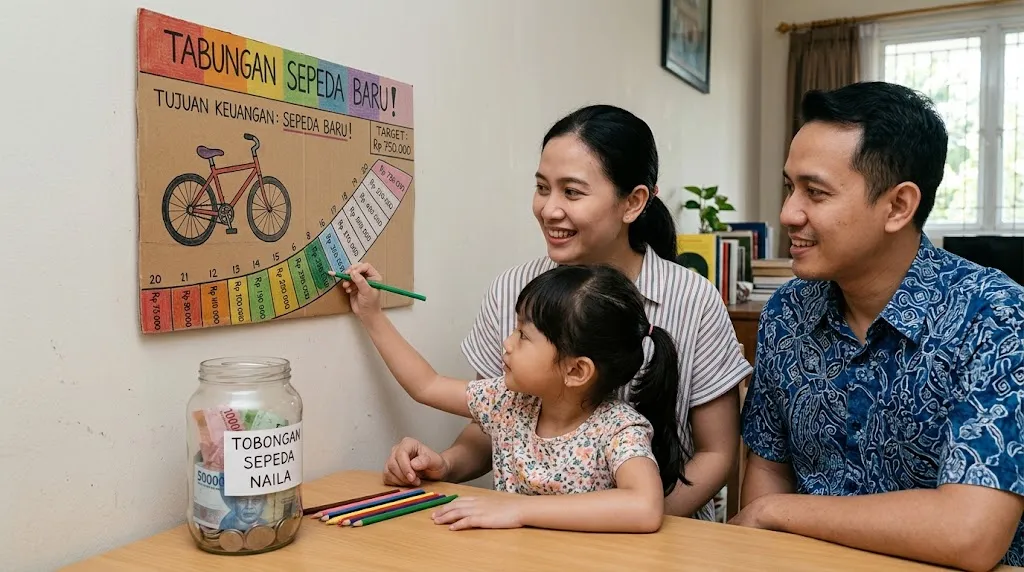 Cara Sederhana Mengajarkan Anak Mengelola Keuangan (AI Generated)