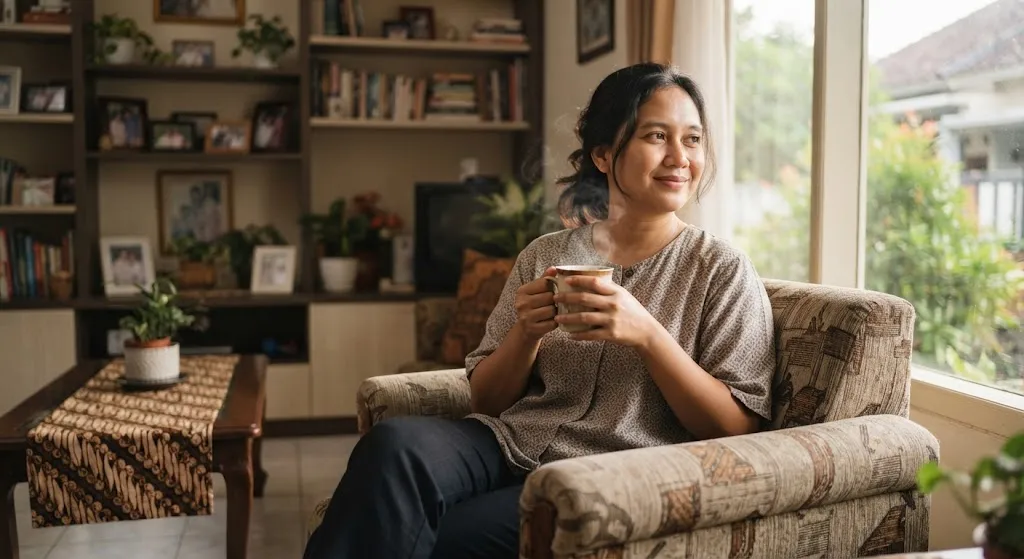 Bicara Sendiri Saat Memecahkan Masalah Sulit - AI generated