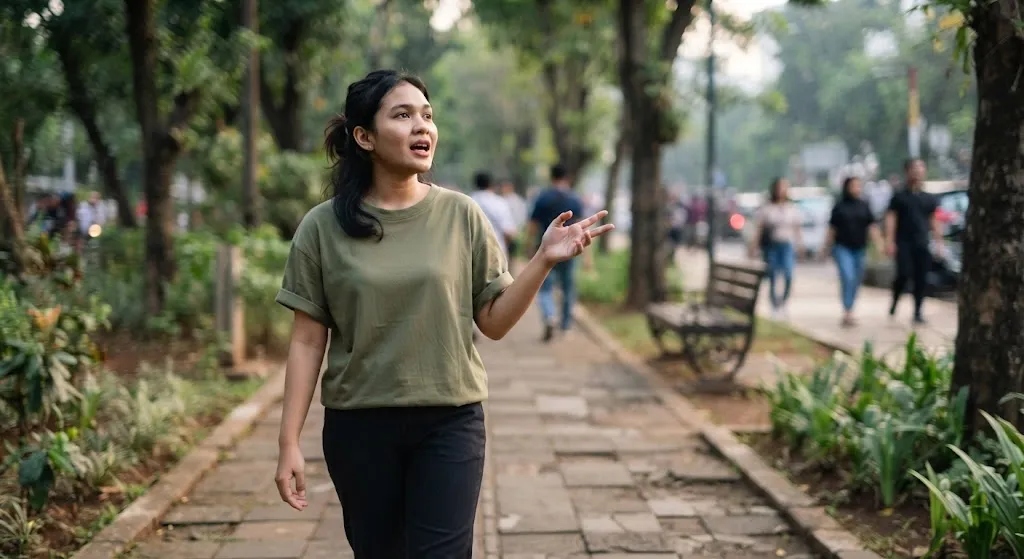 Bicara Sendiri Saat Otak Bekerja Ekstra - AI generated