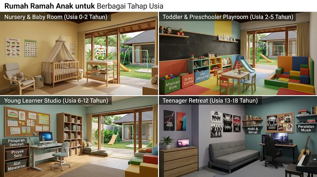 Desain rumah ramah anak. [AI Generated]