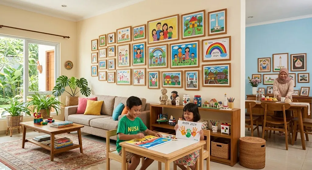 Desain rumah ramah anak. [AI Generated]