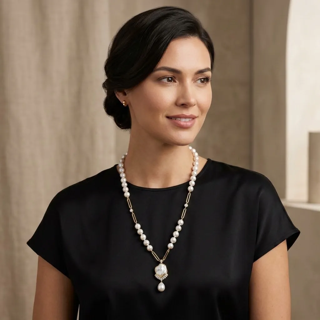 Kalung mantinee necklace - AI generated